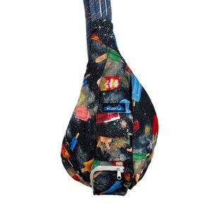 Kavu Rope Sling Bag Popsicle Galaxy Print Adjustable Strap Canvas Material Multi